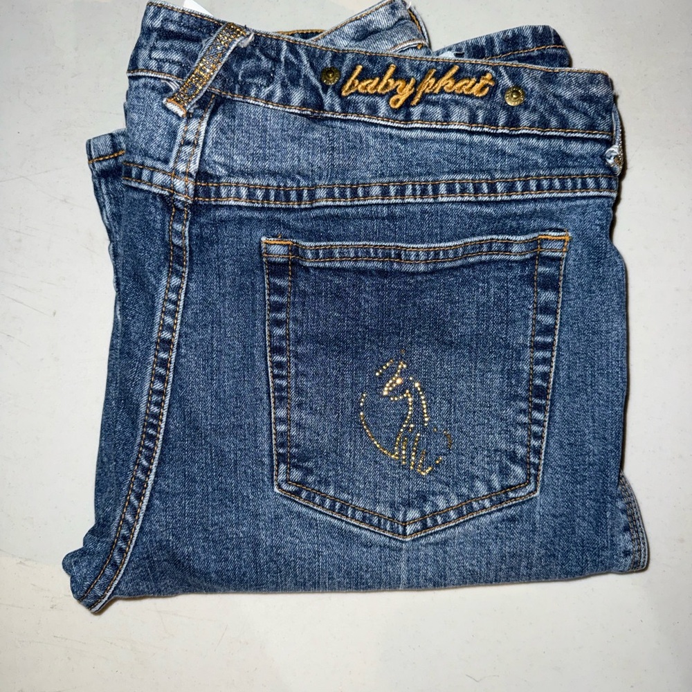 Baby Phat Denim Jeans with Gold Details